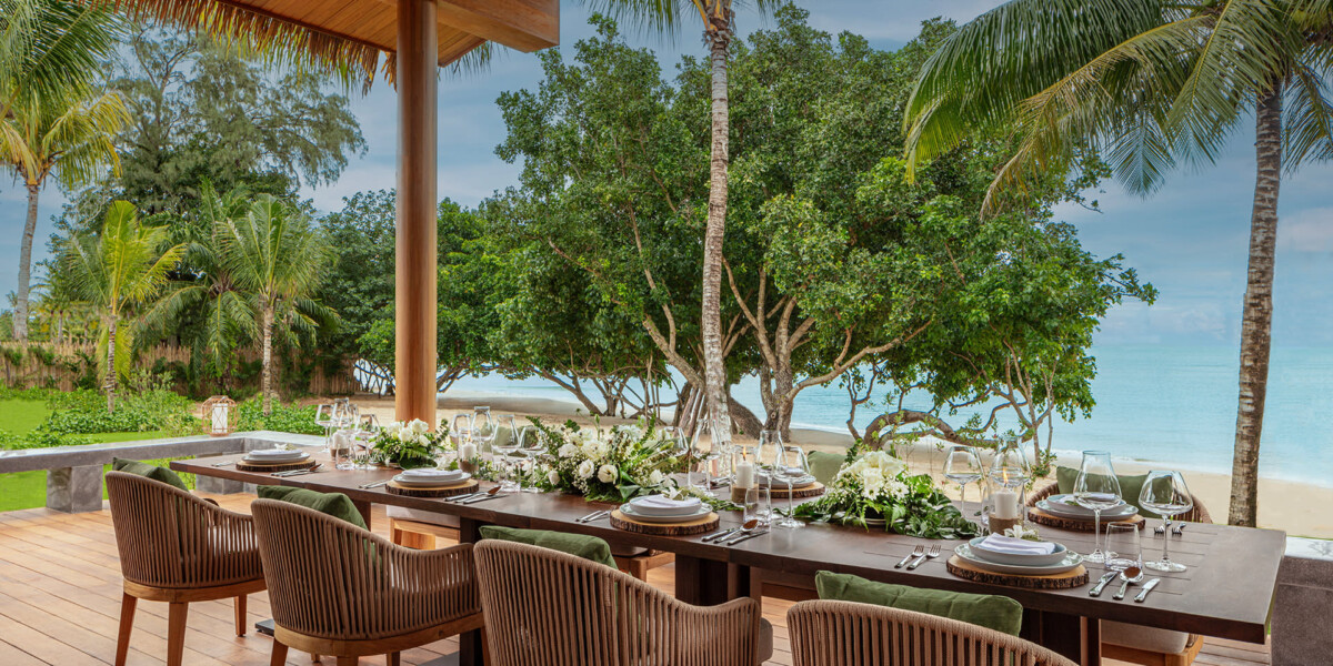Deck Dining Overlooking Beach