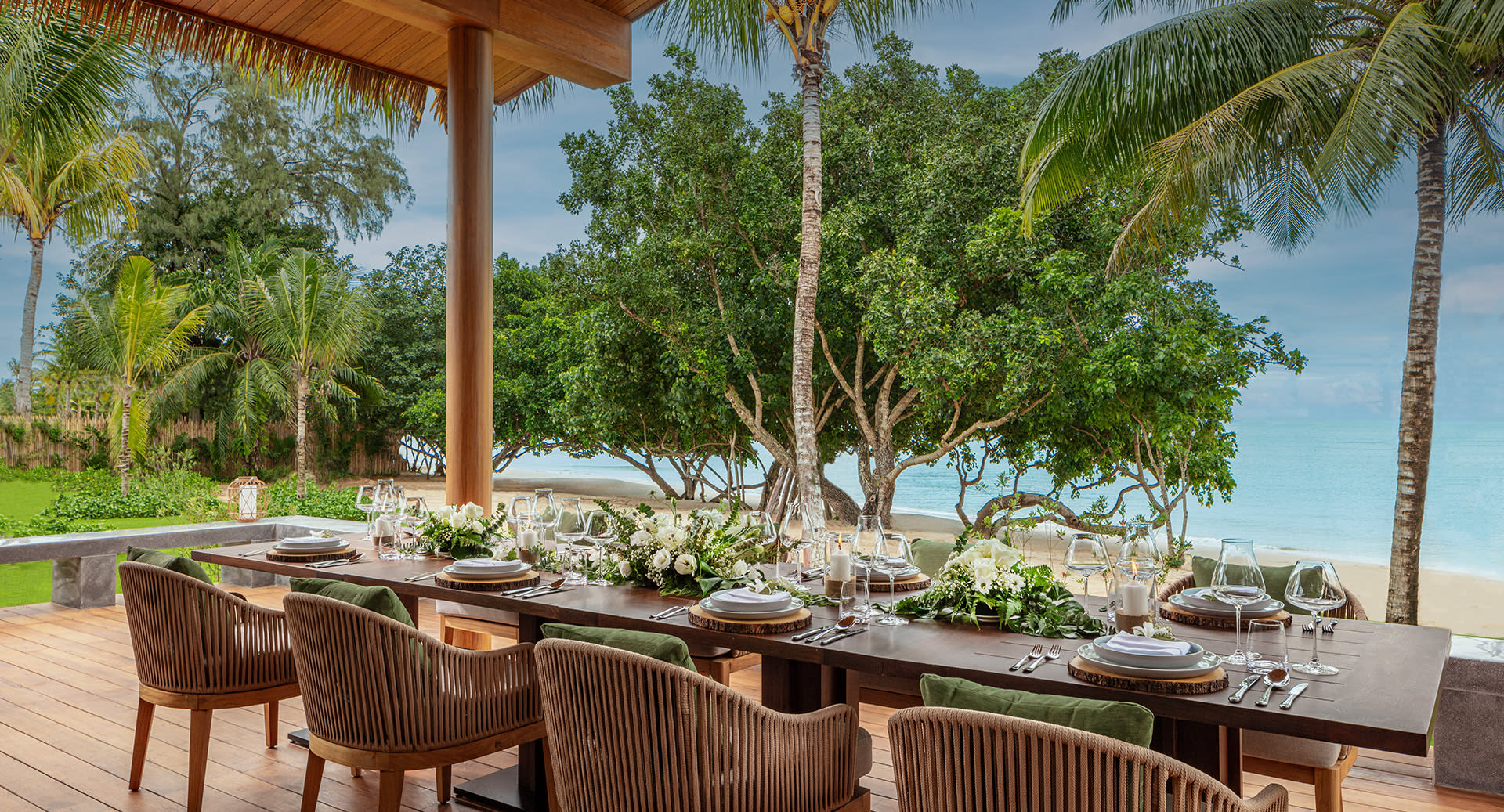 Deck Dining Overlooking Beach