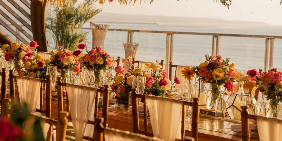 Rooftop Poolside Reception