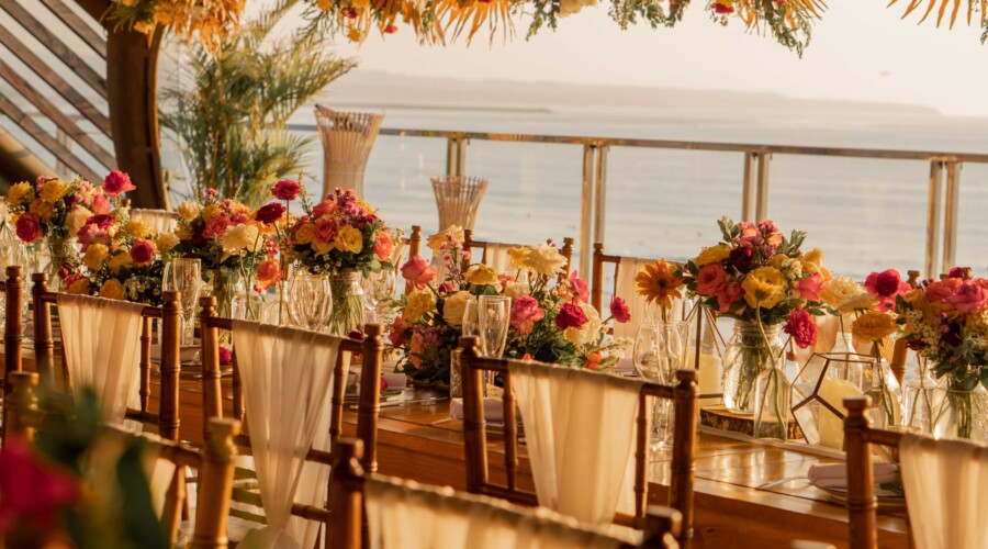 Rooftop Poolside Reception