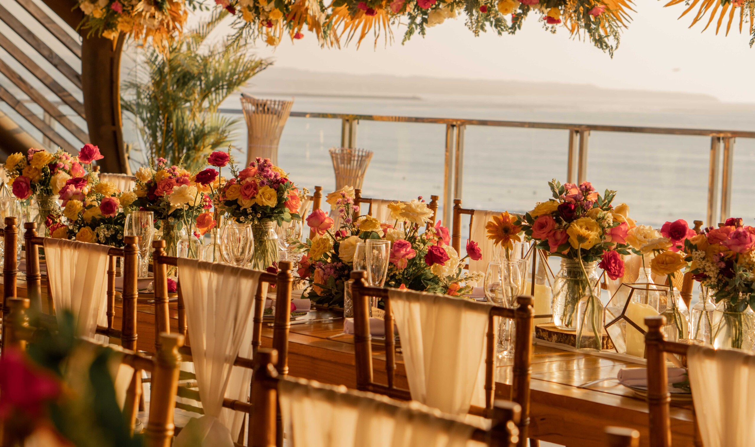 Rooftop Poolside Reception