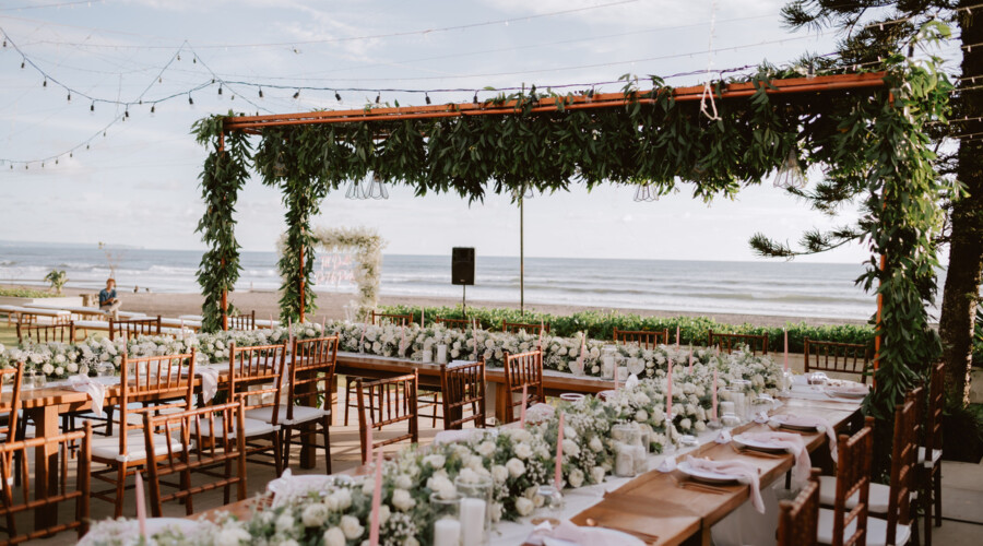 Beachfront Garden Reception