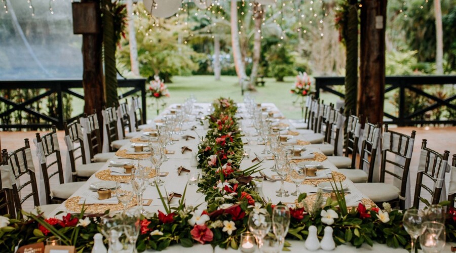 Tropical Garden Reception Dinner