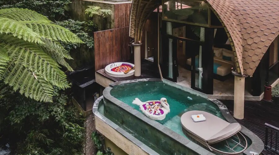 Grand Royal One Bedroom Private Pool Villa with Riverside View 