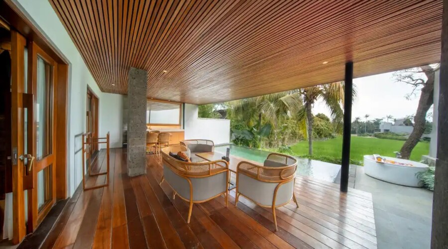 Grand Two Bedroom Private Pool Villa with Ricefield View