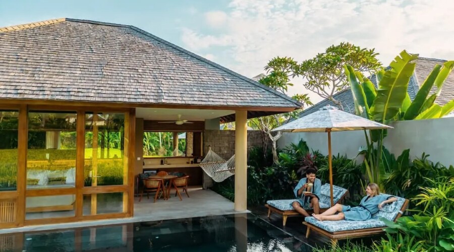 Grand Royal One Bedroom Private Pool Villa with Ricefield View