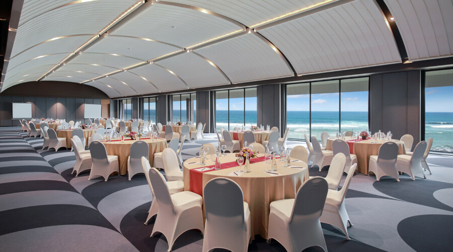 Wedding setup at White Rock