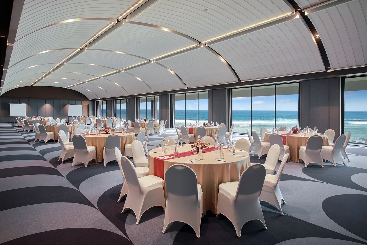 Wedding setup at White Rock