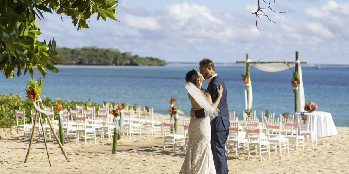 Beachside ceremony