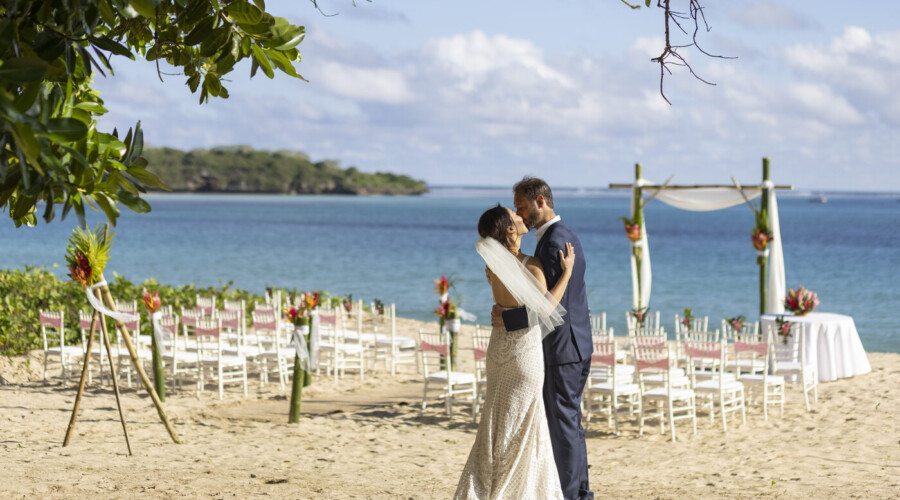 Beachside ceremony