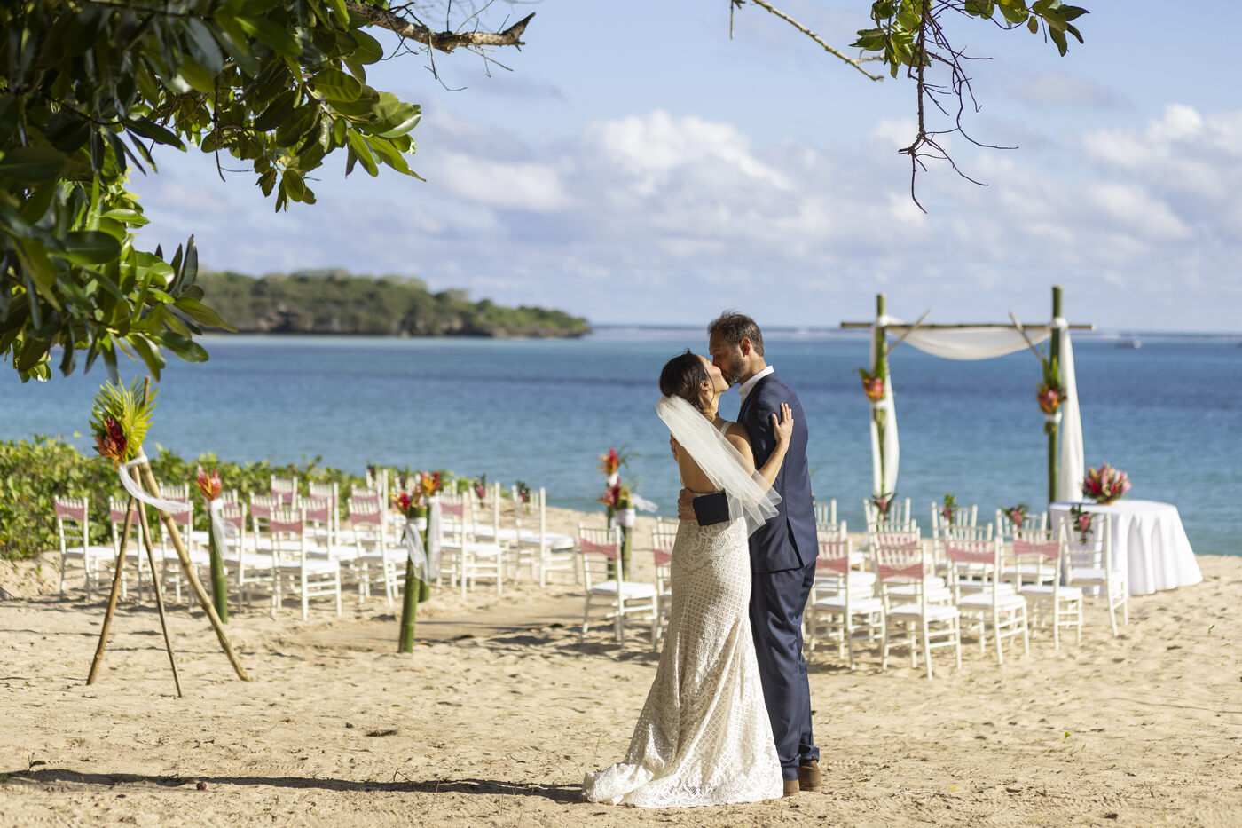 Beachside ceremony