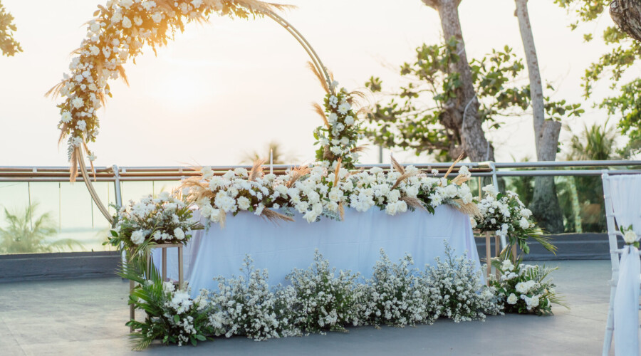 Bridal Table Setup