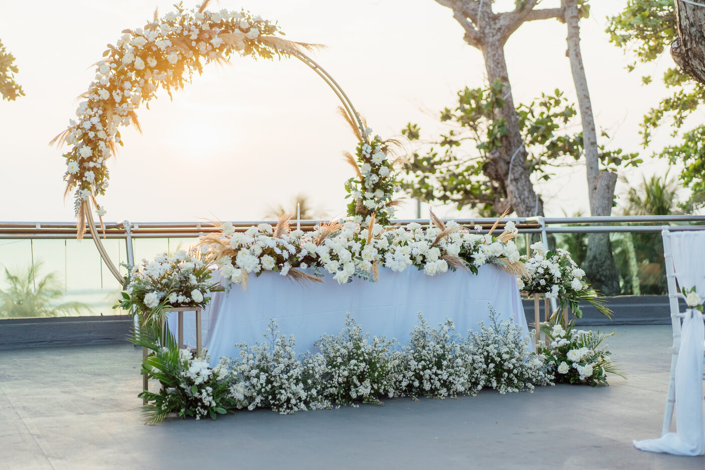 Bridal Table Setup