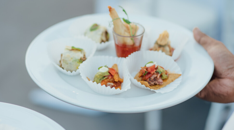 Hot and cold canapes