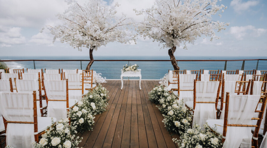 Your ceremony with lots of florals