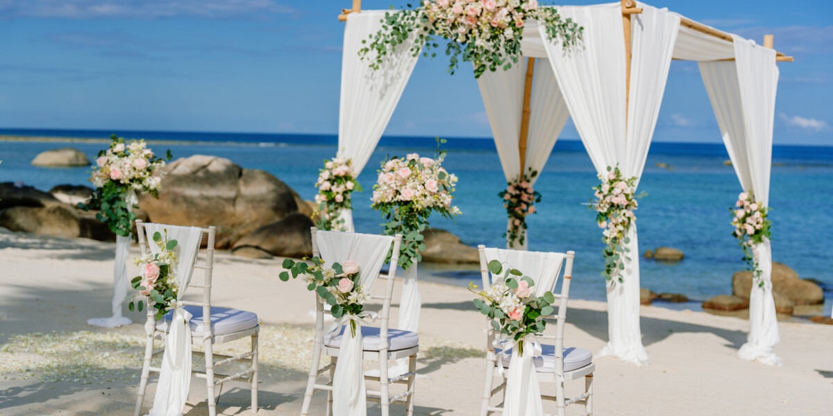 Beachfront ceremony