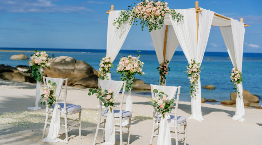 Beachfront ceremony