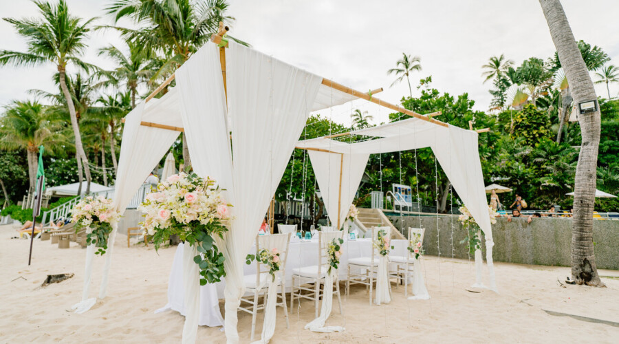 Beachfront reception