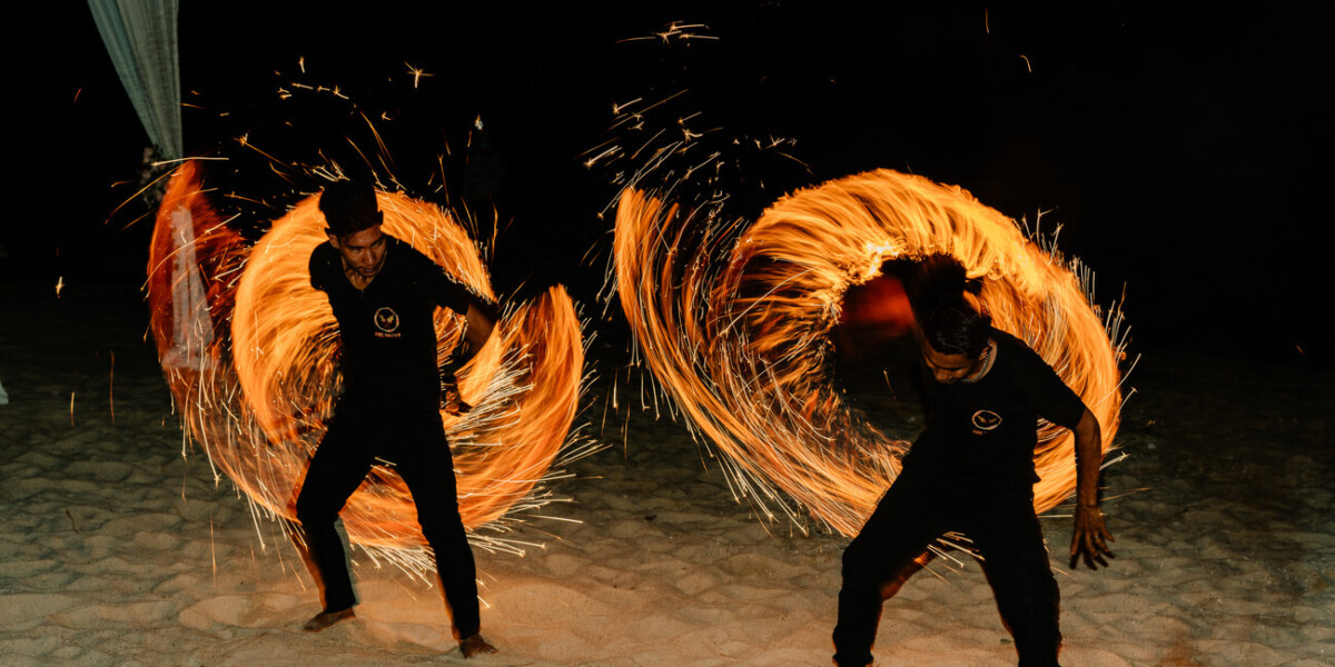 Fire dancers