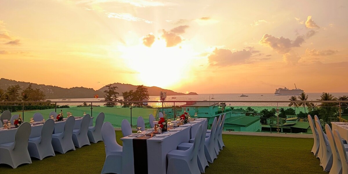 Kee Resort Sunset Reception on Rooftop