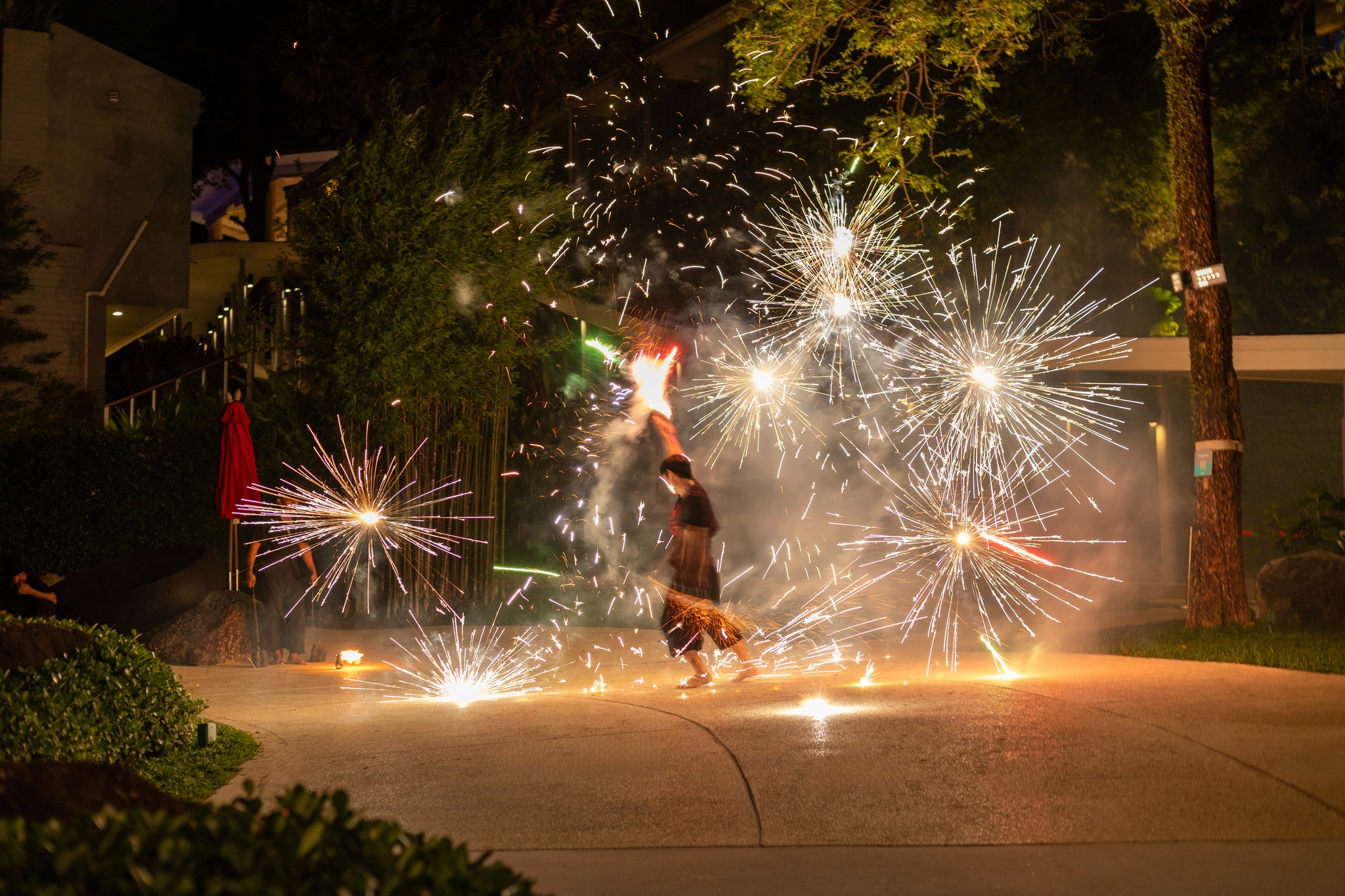 Fire dancers