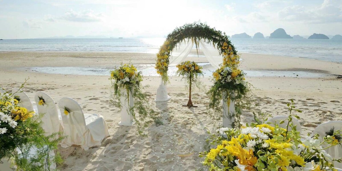 Beachfront ceremony
