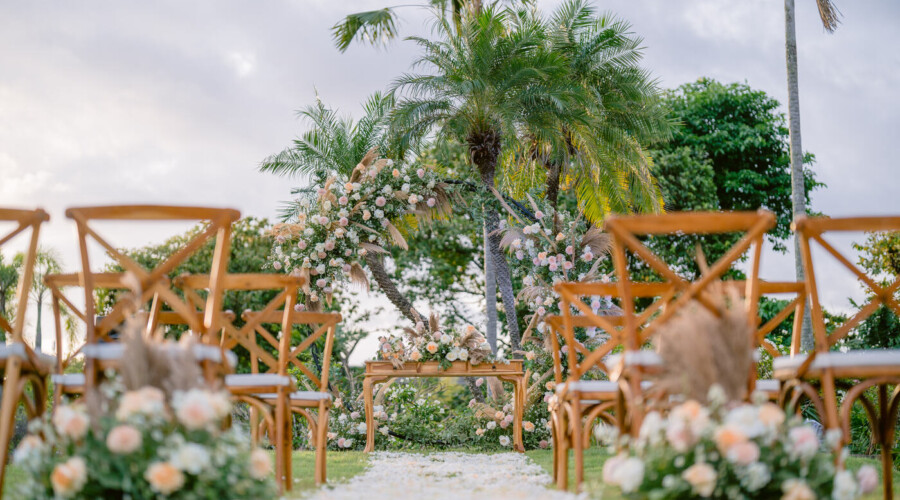 Ceremony at rooftop garden