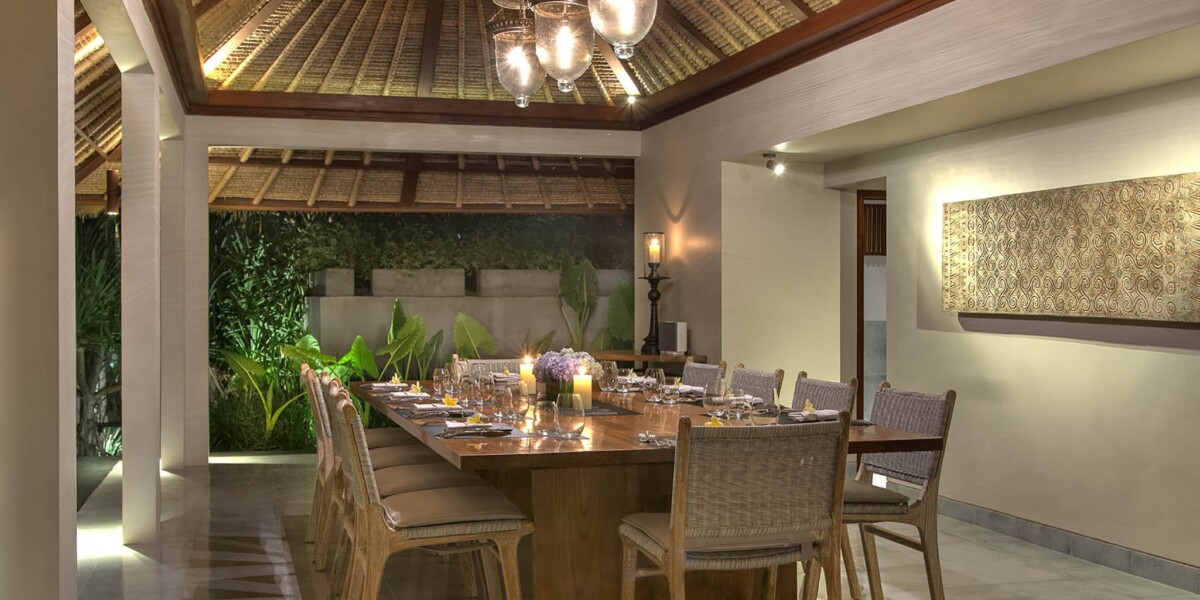 Dining Room at Seseh Beach Villa II