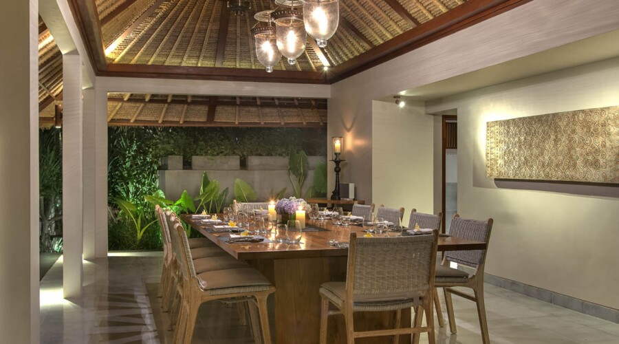 Dining Room at Seseh Beach Villa II