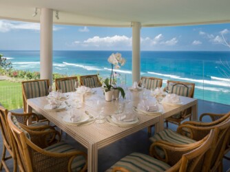 Villa Markisa dining with a view