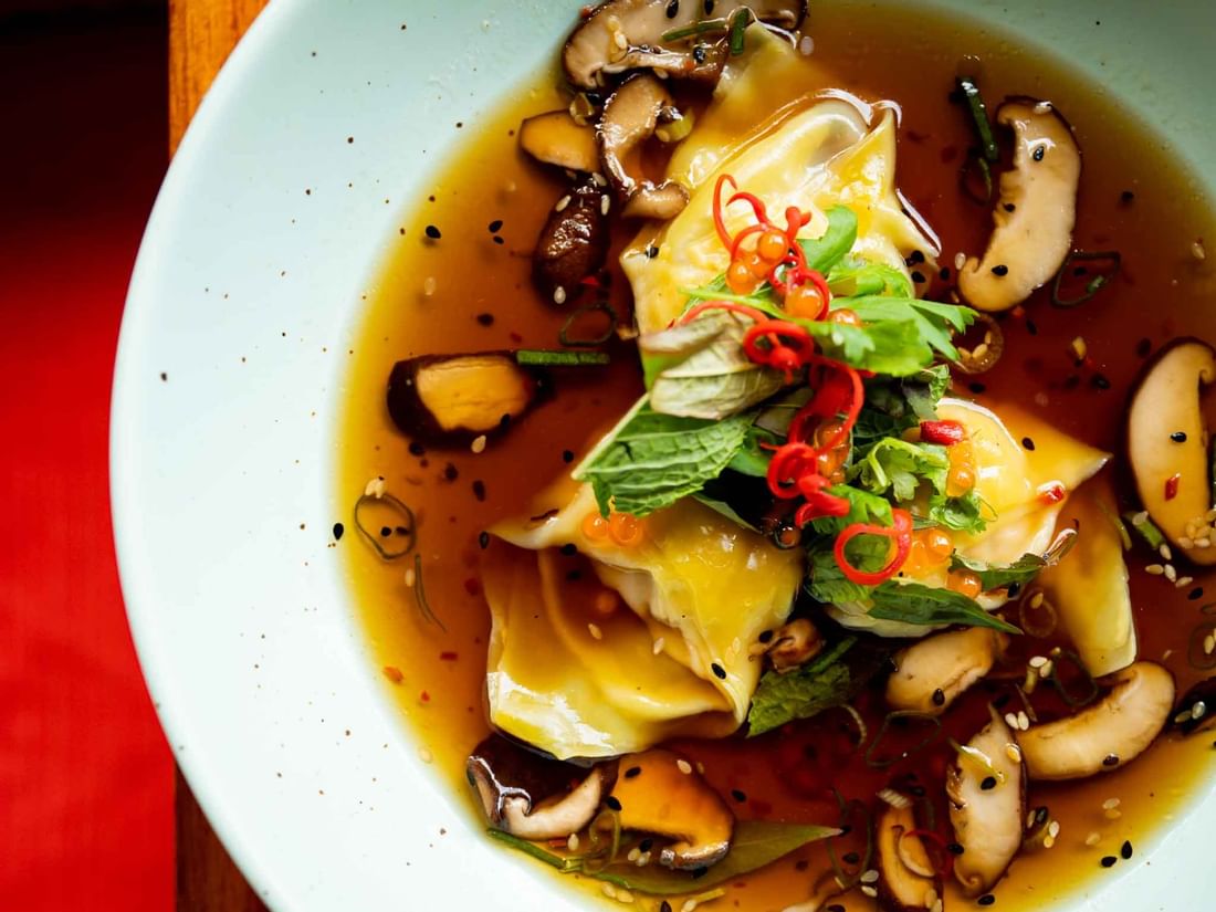 Contemporary plated menu