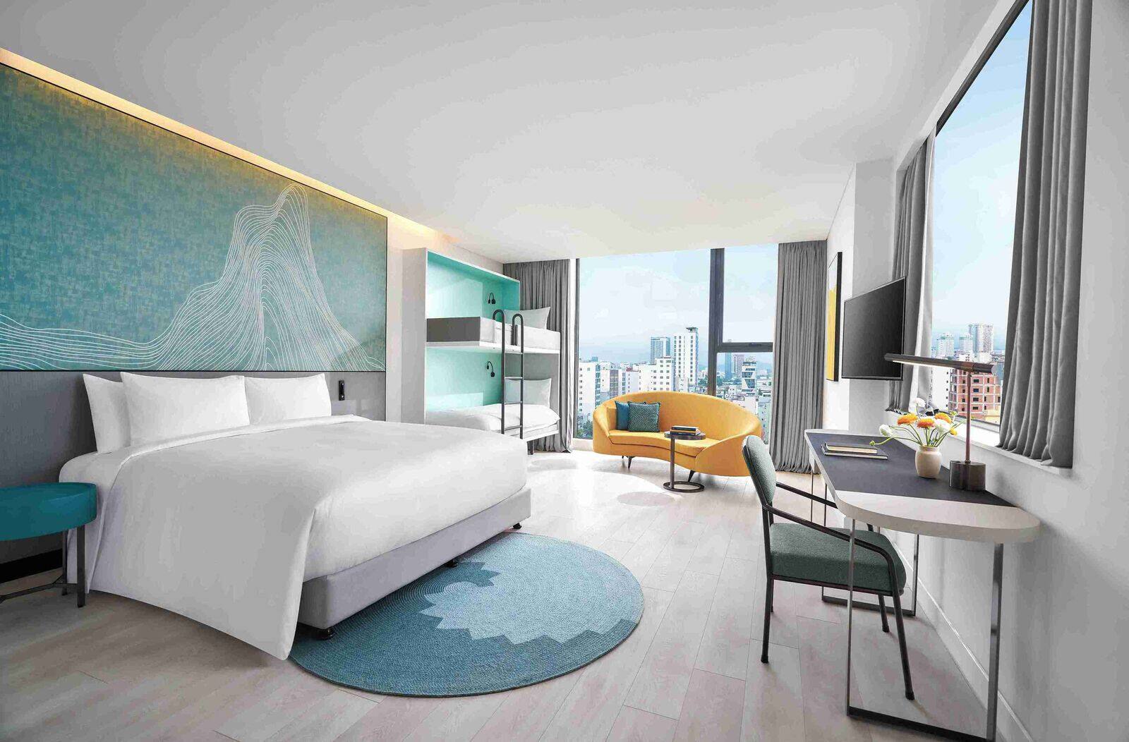 Family accessible room city view