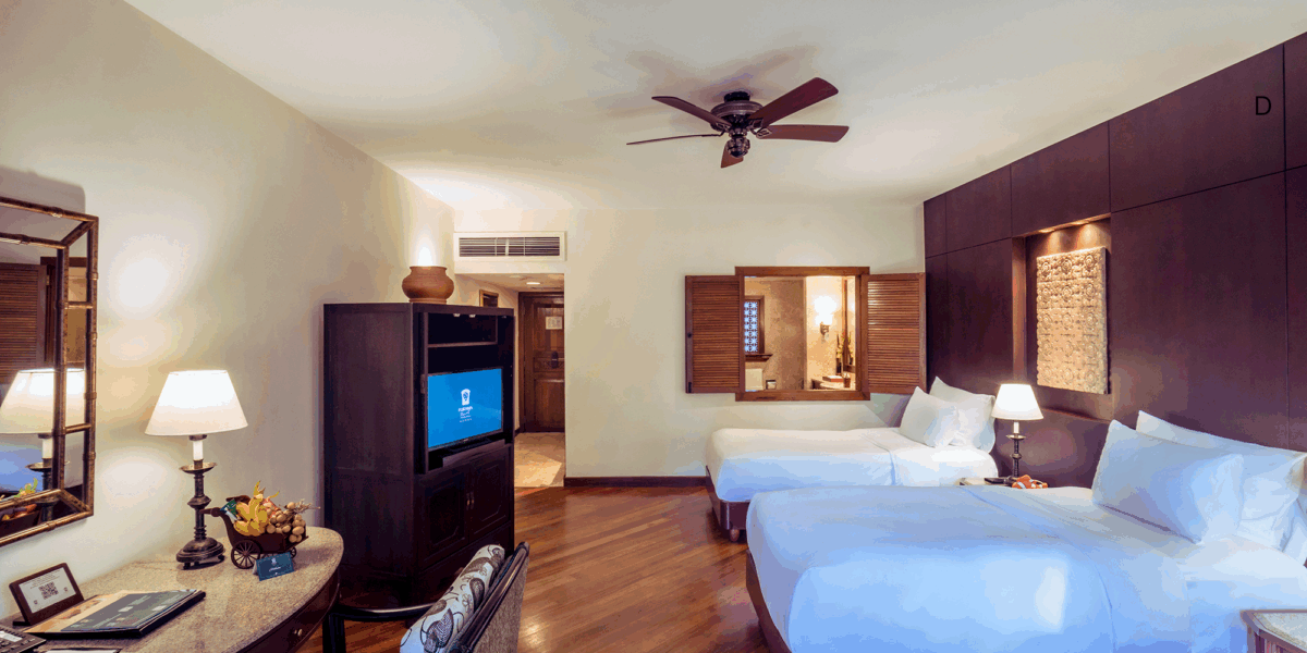 Lagoon superior room twin bed