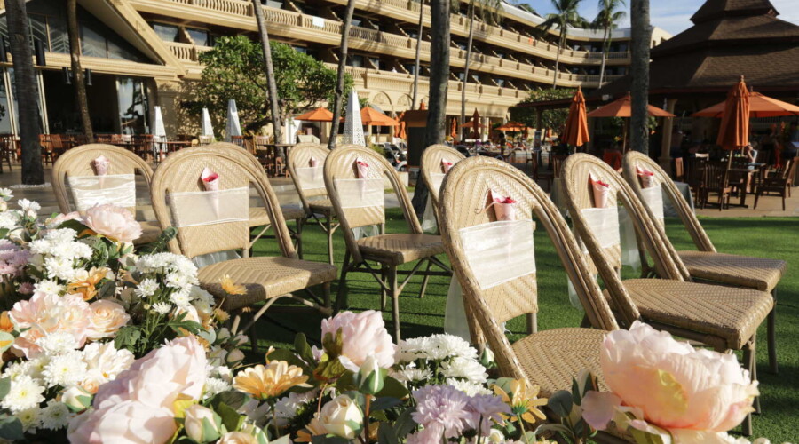Poolside Garden Area