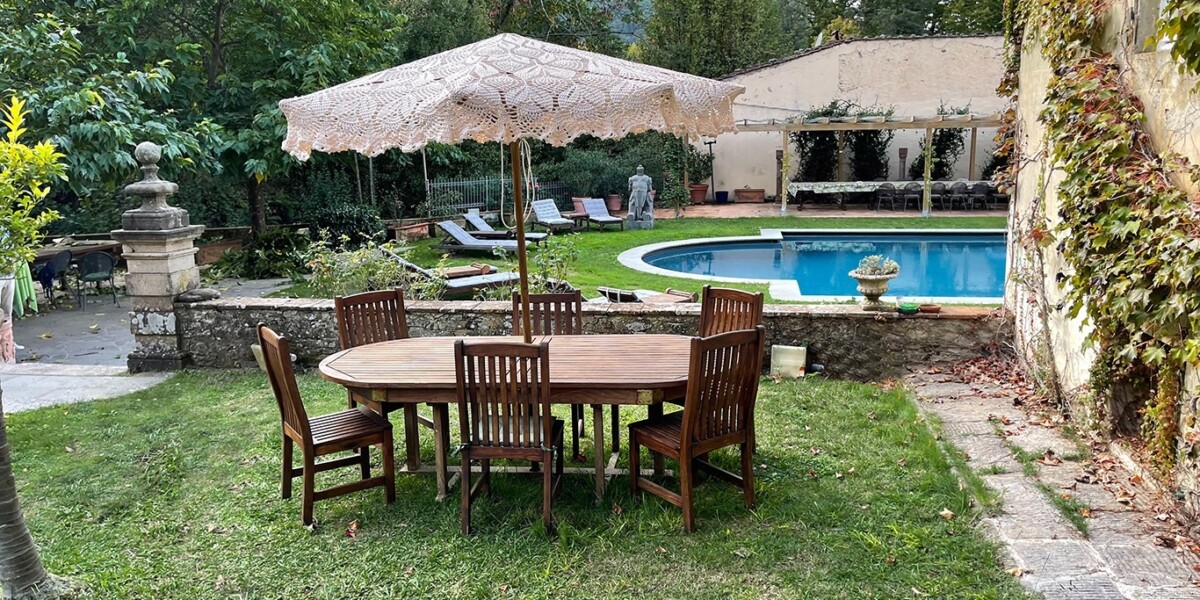 Lawn with Pergola
