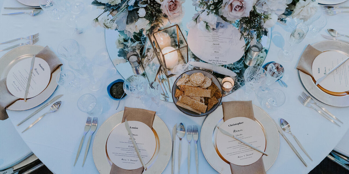 Customisable wedding menus
