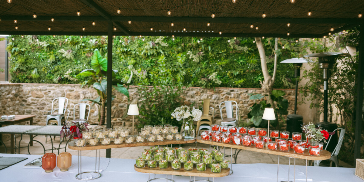 Selection of 12 canapé-style wedding appetisers